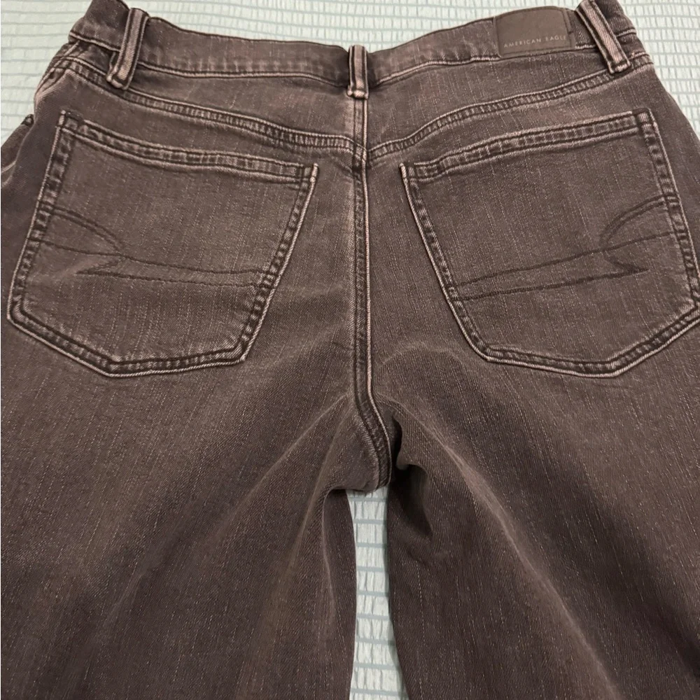 AE Strigid Low-Rise Baggy Barrel Jean
Washed Black 
Size 8 Short - Picture 3 of 5